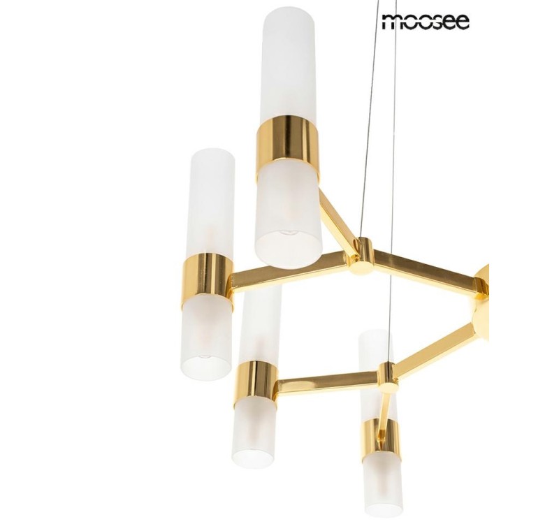 MOOSEE lampa wisząca TUBS 18 złota