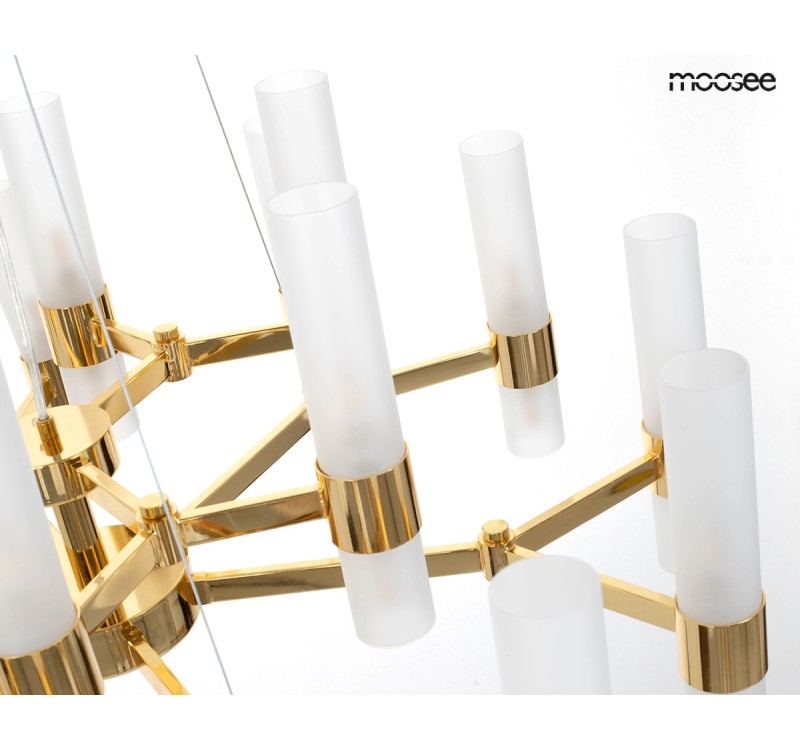 MOOSEE lampa wisząca TUBS 18 złota