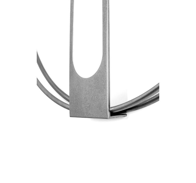 KARE zegar CLIP 60 srebrny