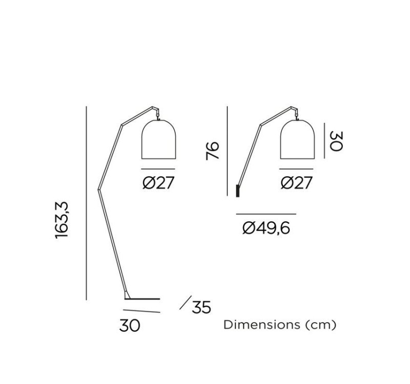 NEW GARDEN lampa podłogowa SANTORINI BATTERY
