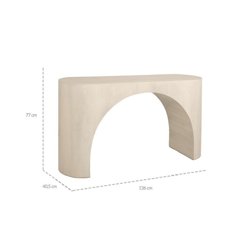 MaMaison konsola ICARO beżowa / drewno