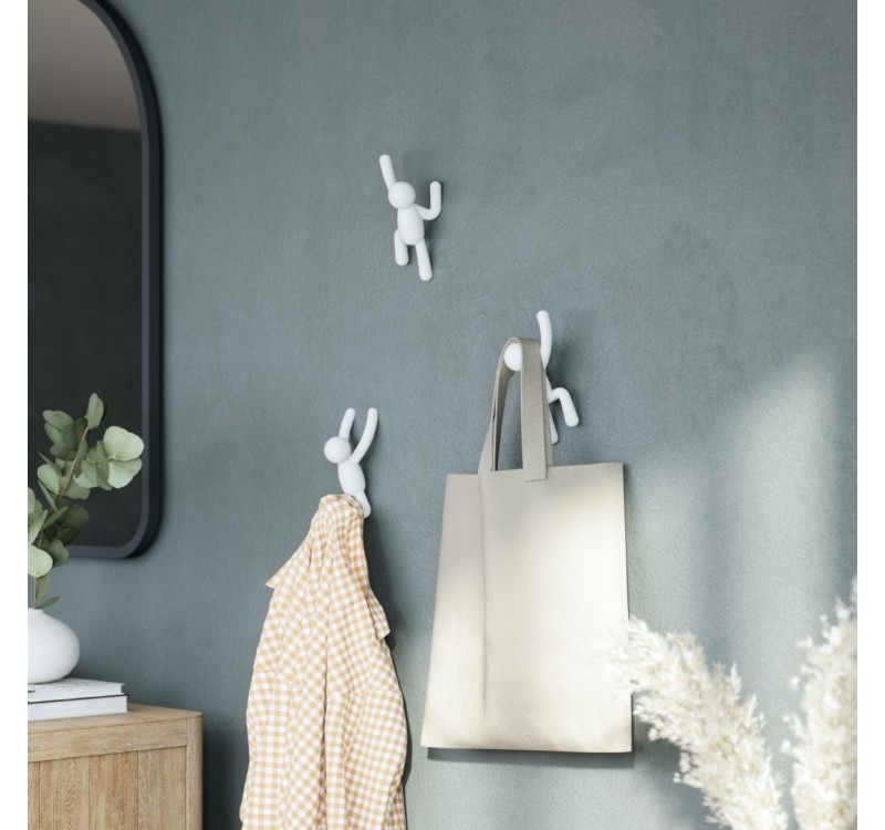 UMBRA wieszak ścienny BUDDY biały