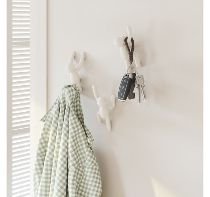 UMBRA wieszak ścienny BUDDY biały