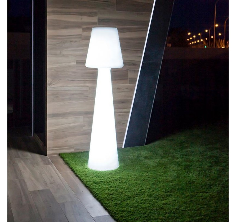 NEW GARDEN lampa podłogowa LOLA 165 BATTERY biała