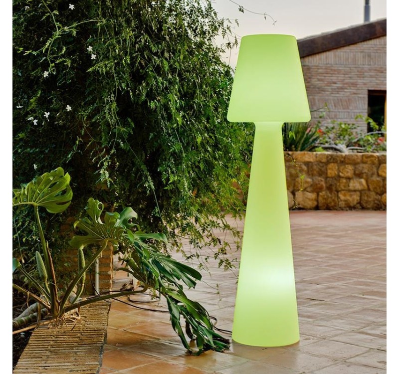 NEW GARDEN lampa podłogowa LOLA 165 BATTERY biała