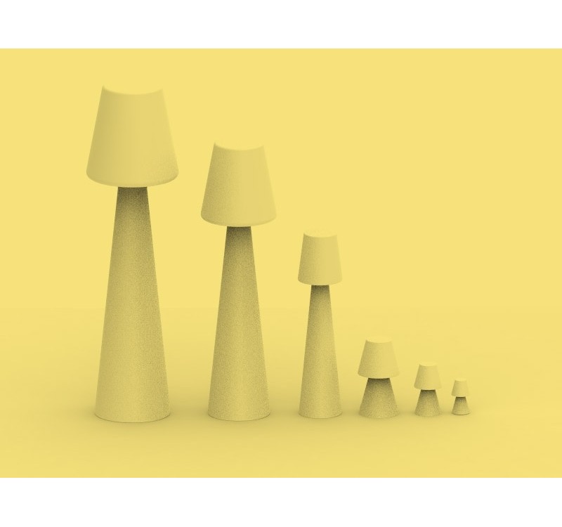 NEW GARDEN lampa podłogowa LOLA 200 CABLE biała