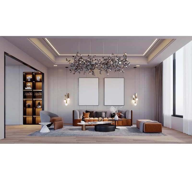 Lampa wisząca MONETE chromowana - metal