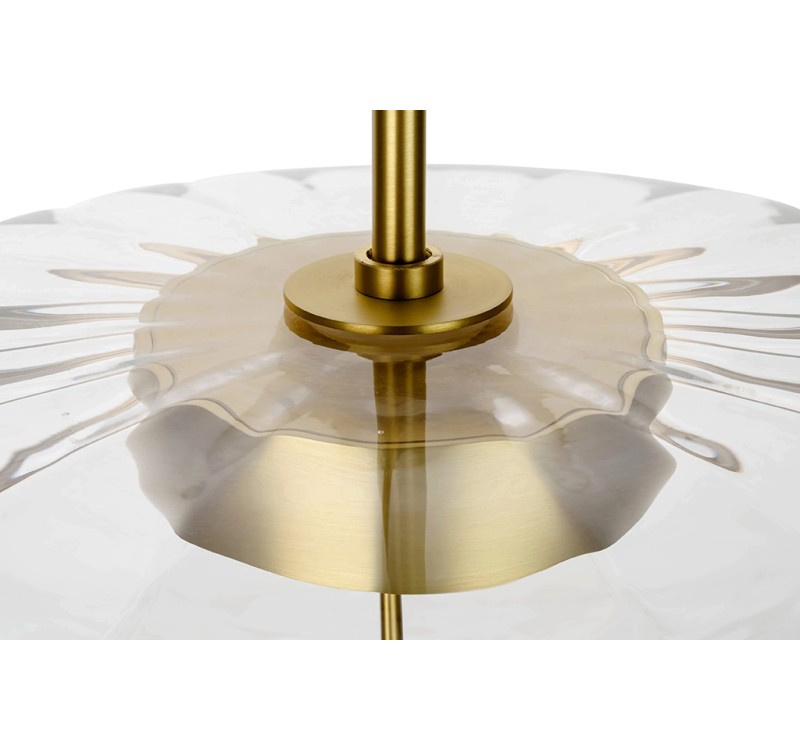 Lampa wisząca CHAPLIN 360 mosiądz - LED, szkło