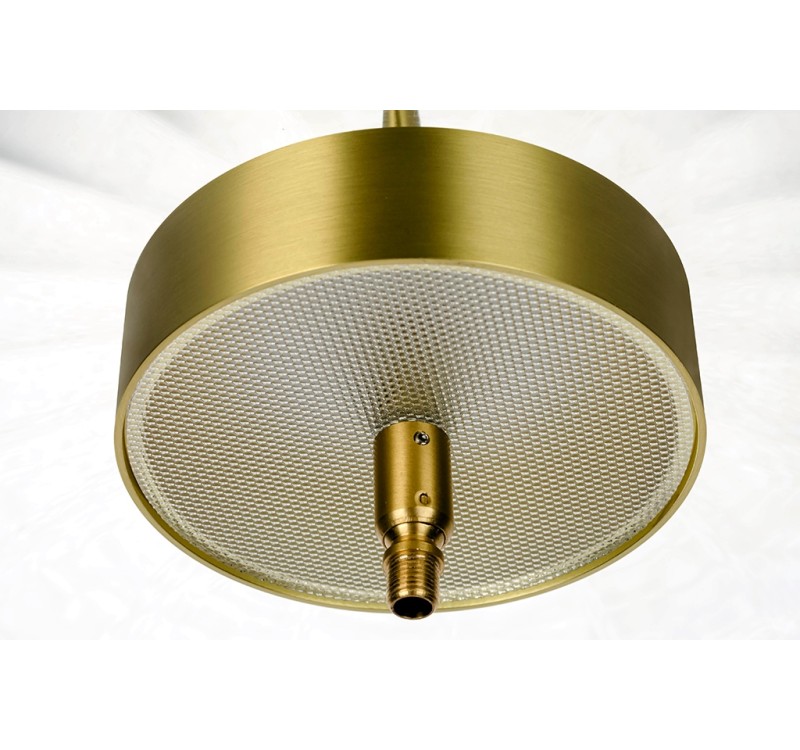 Lampa wisząca CHAPLIN 360 mosiądz - LED, szkło