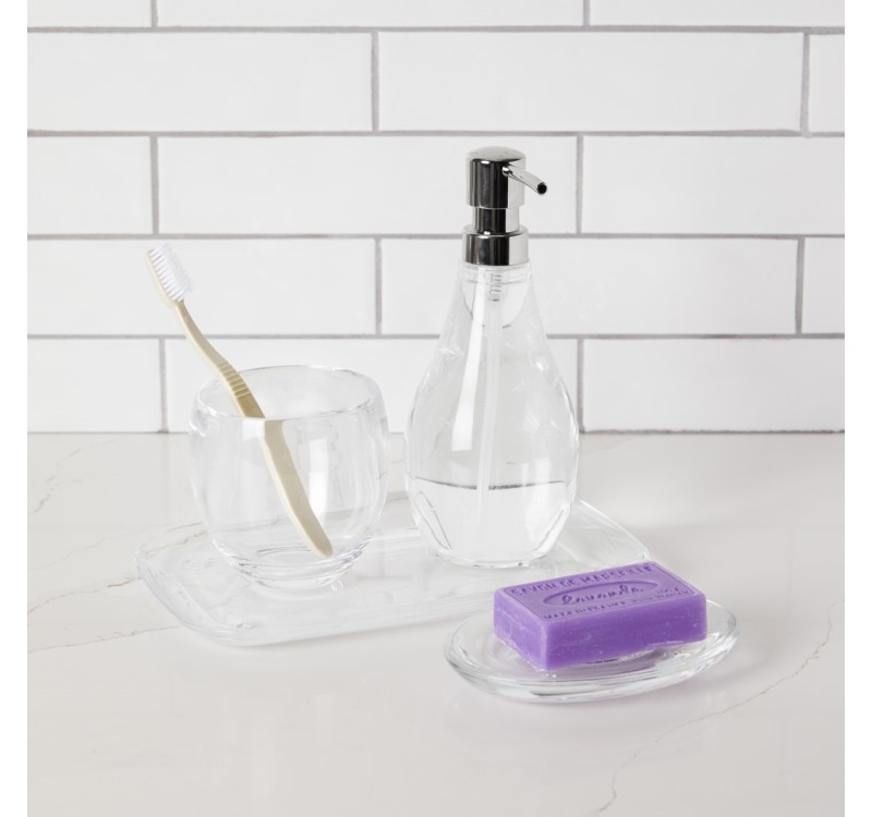 UMBRA mydelniczka DROPLET przezroczysta