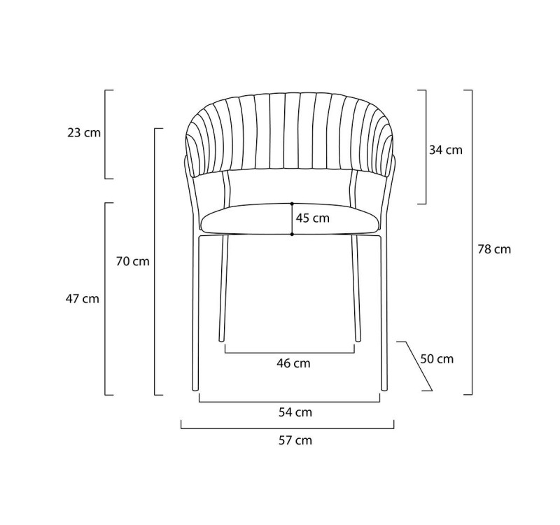 Krzesło MARGO SILVER czarne - welur, podstawa chromowana
