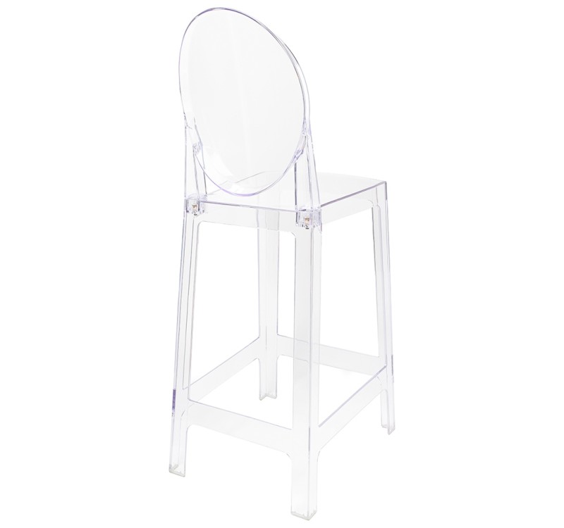 Krzesło barowe VICTORIA 75 cm transparentne