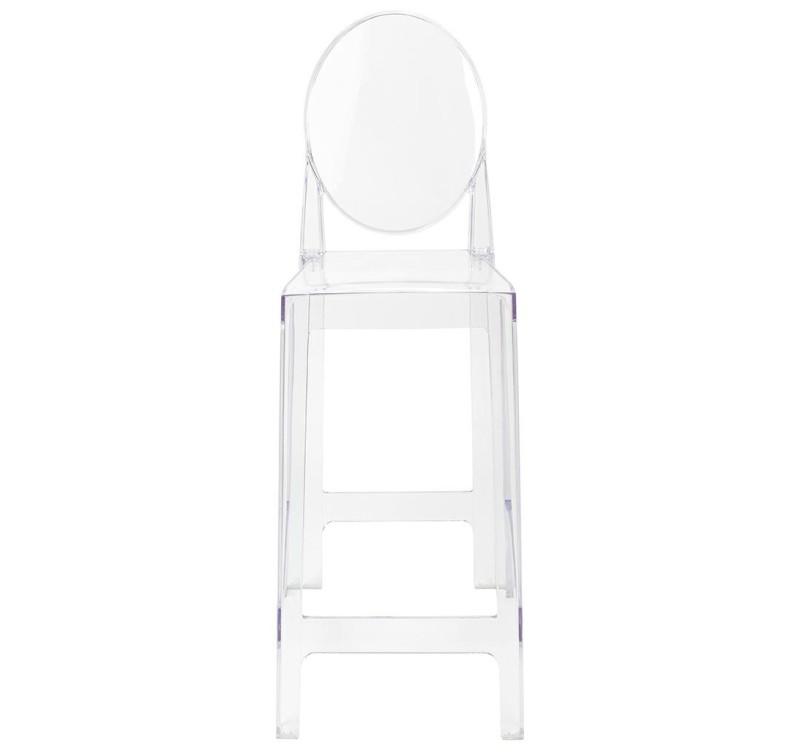 Krzesło barowe VICTORIA 75 cm transparentne