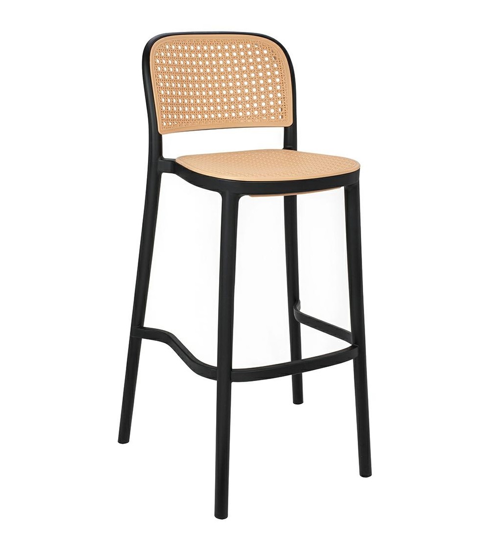 Krzesło barowe WICKY czarne