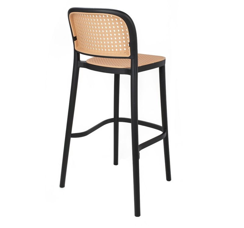 Krzesło barowe WICKY czarne