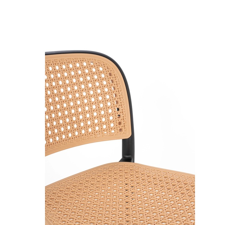 Krzesło barowe WICKY czarne