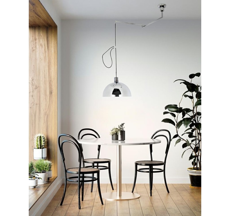 Lampa wisząca ROTA 360 srebrny chrom