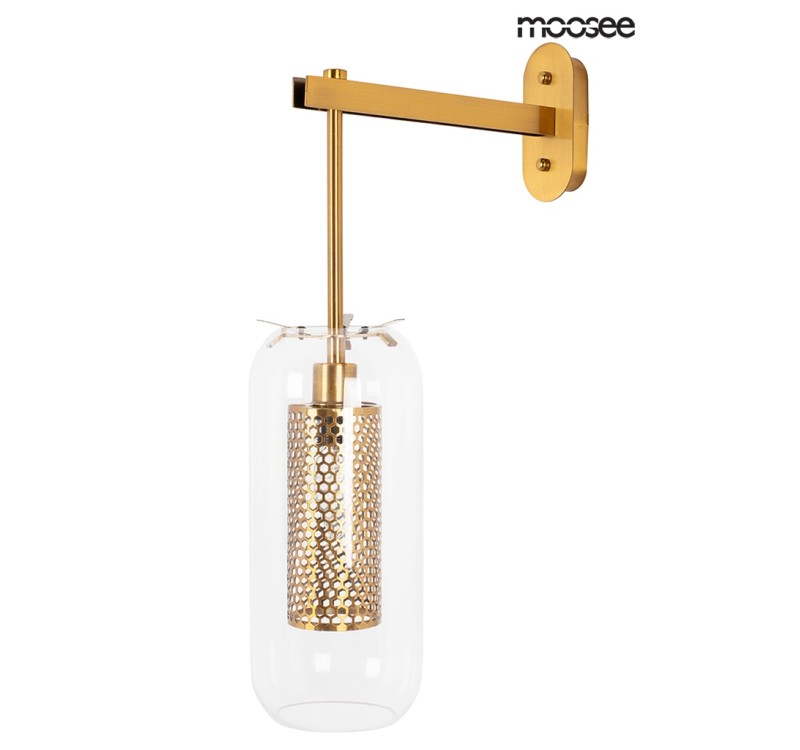 MOOSEE lampa ścienna LAMPION złota