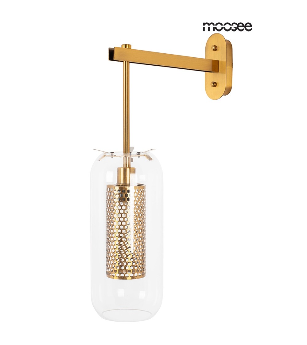 MOOSEE lampa ścienna LAMPION złota