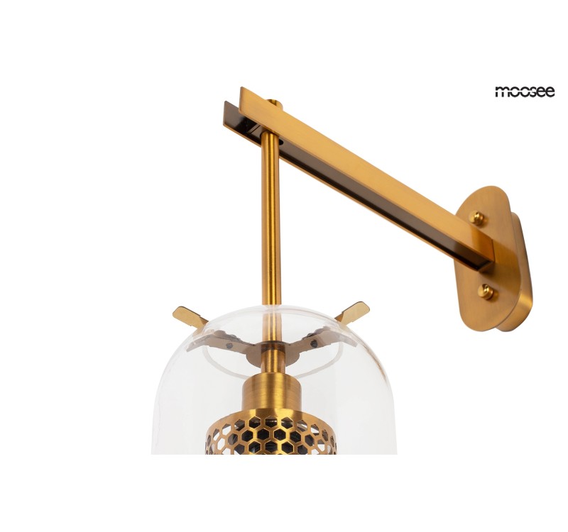 MOOSEE lampa ścienna LAMPION złota