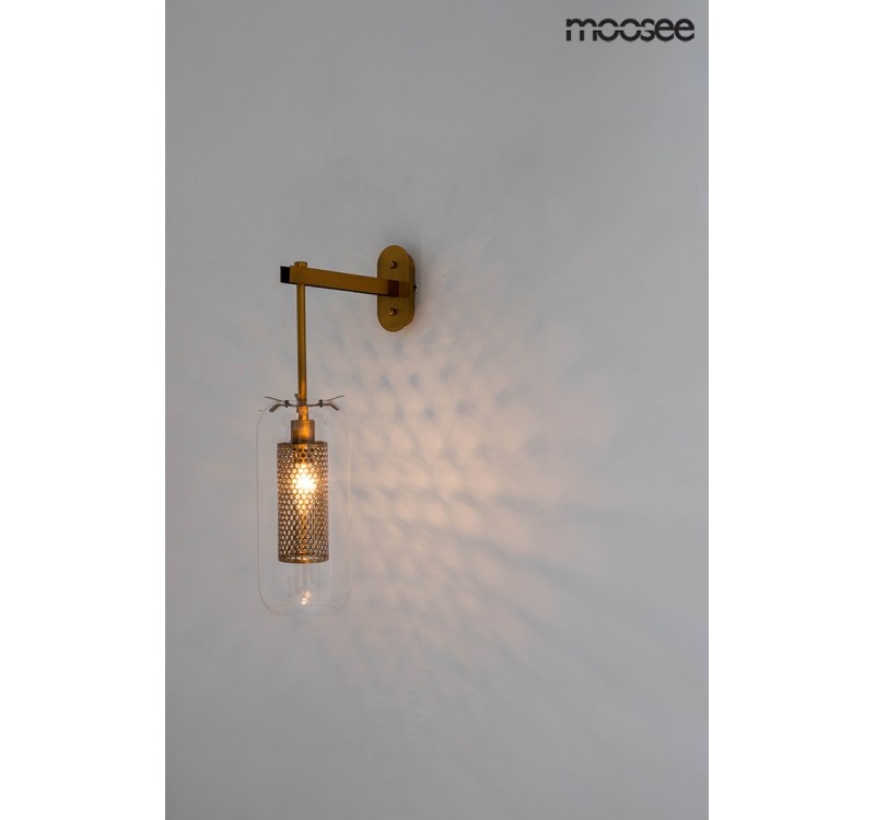 MOOSEE lampa ścienna LAMPION złota