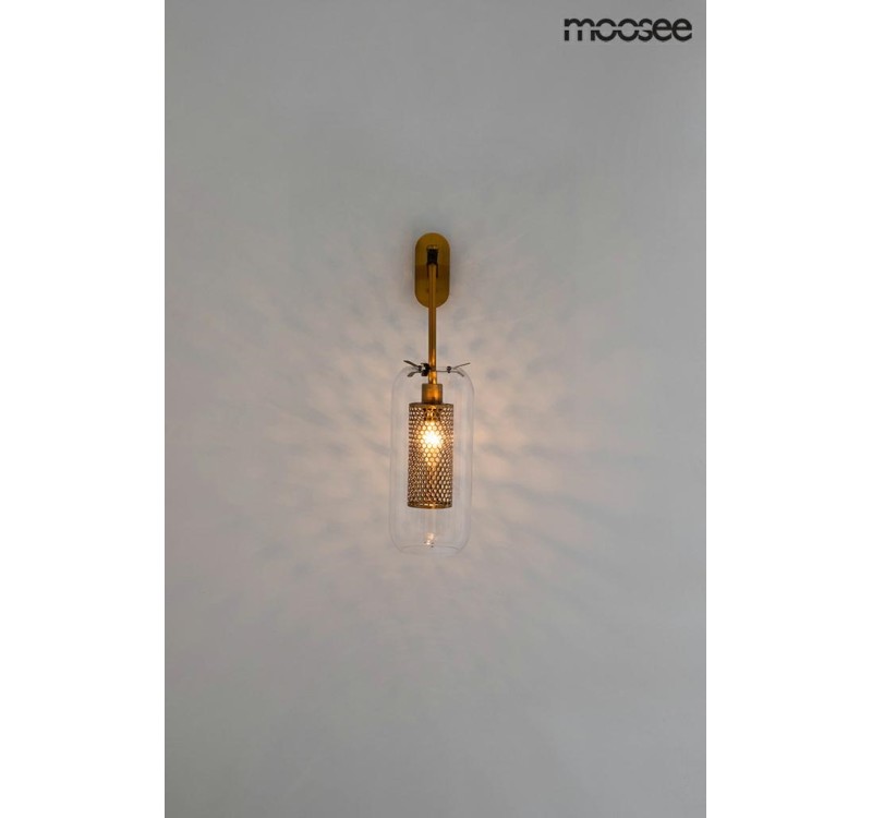 MOOSEE lampa ścienna LAMPION złota