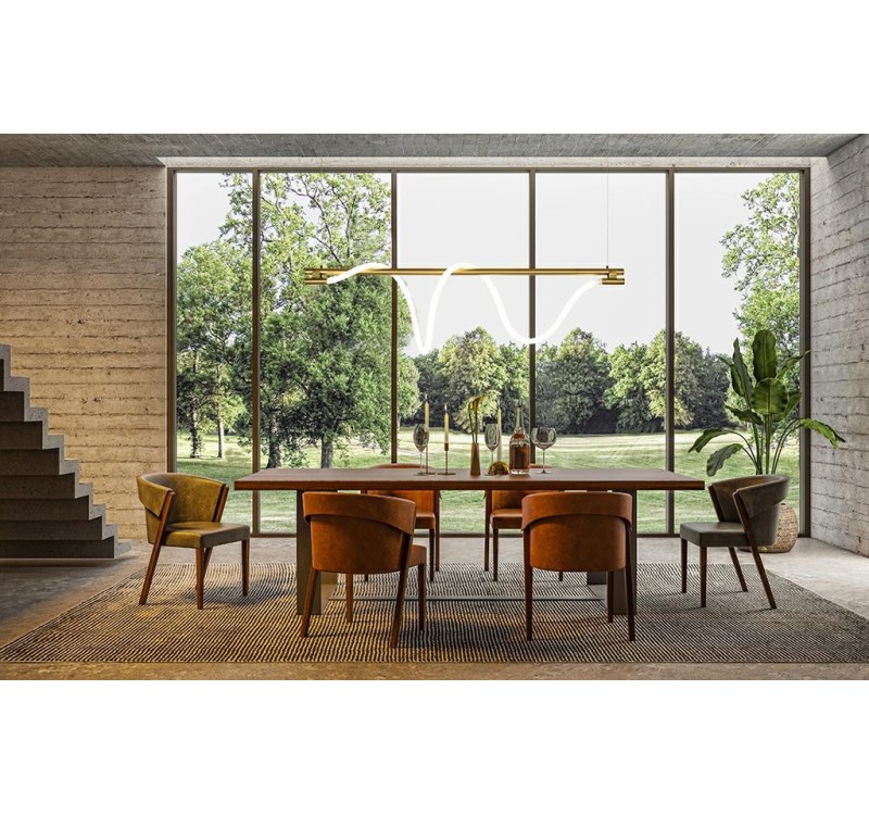 MOOSEE lampa wisząca SERPIENTE 120 złota