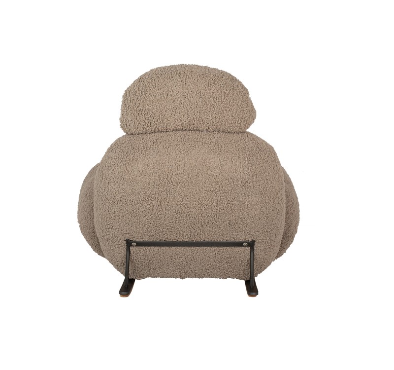 Fotel bujany PLUSH TEDDY ciemny beżowy