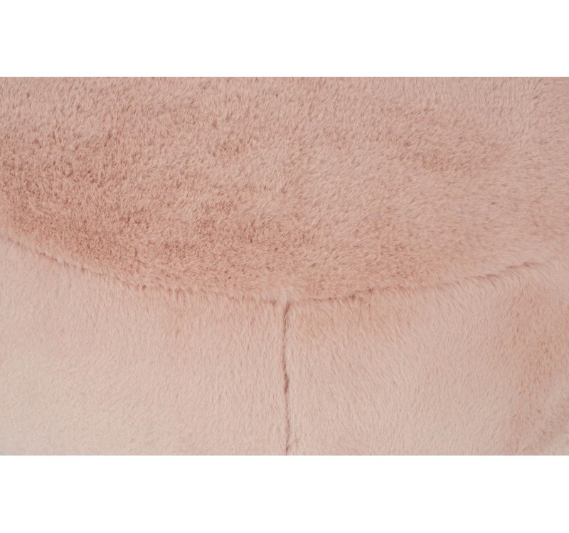 Fotel LOW TEDDY PINK różowy