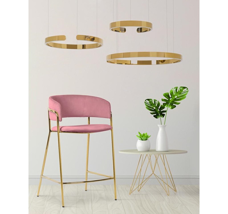 Krzesło barowe DELTA 65 różowe