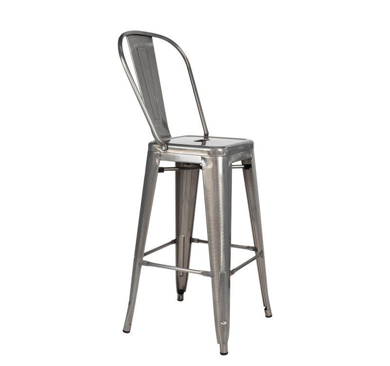 Krzesło barowe TOWER BIG BACK 66 (Paris) metal