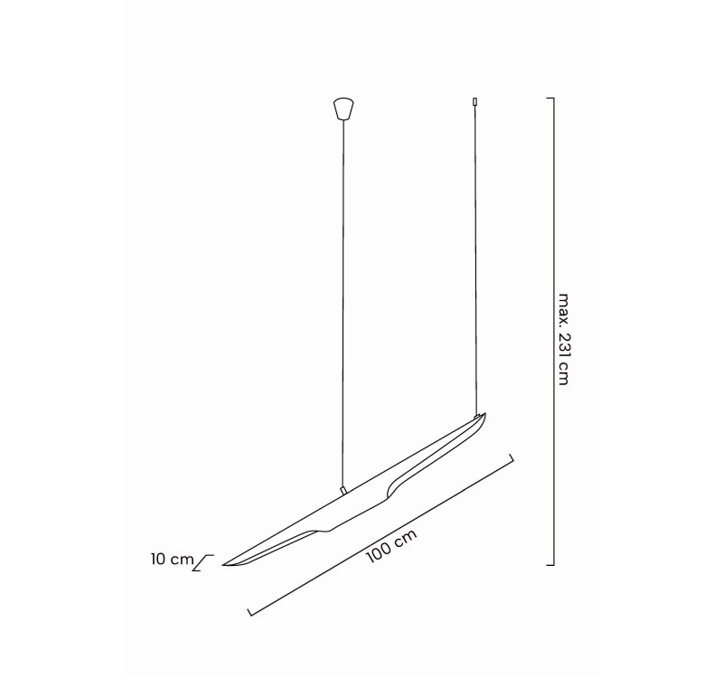 MOOSEE lampa wisząca CONTEO czarna