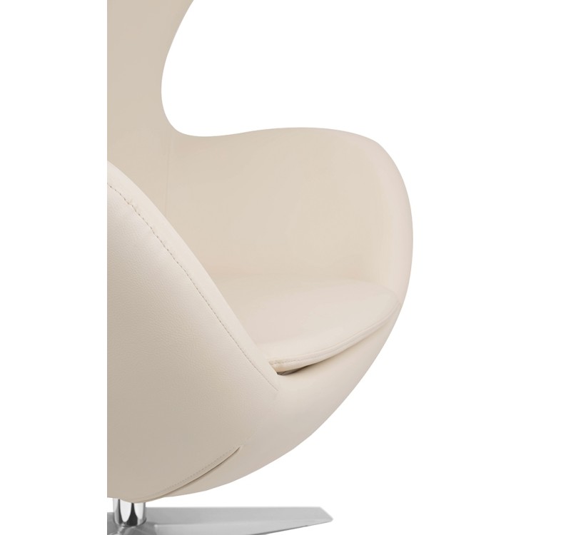 Fotel EGG SZEROKI PU beżowy