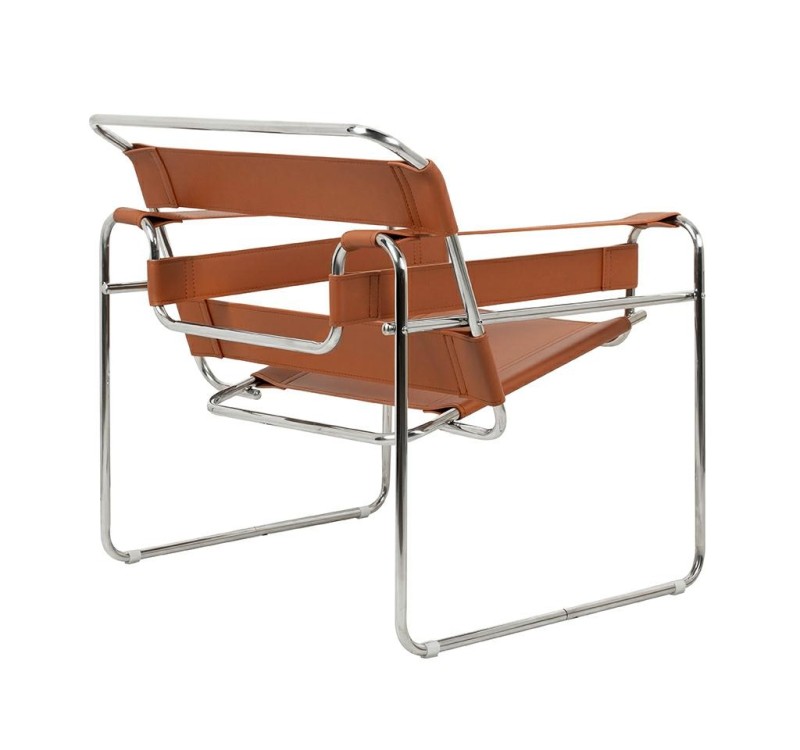 Fotel IVAN brązowy - ekoskóra