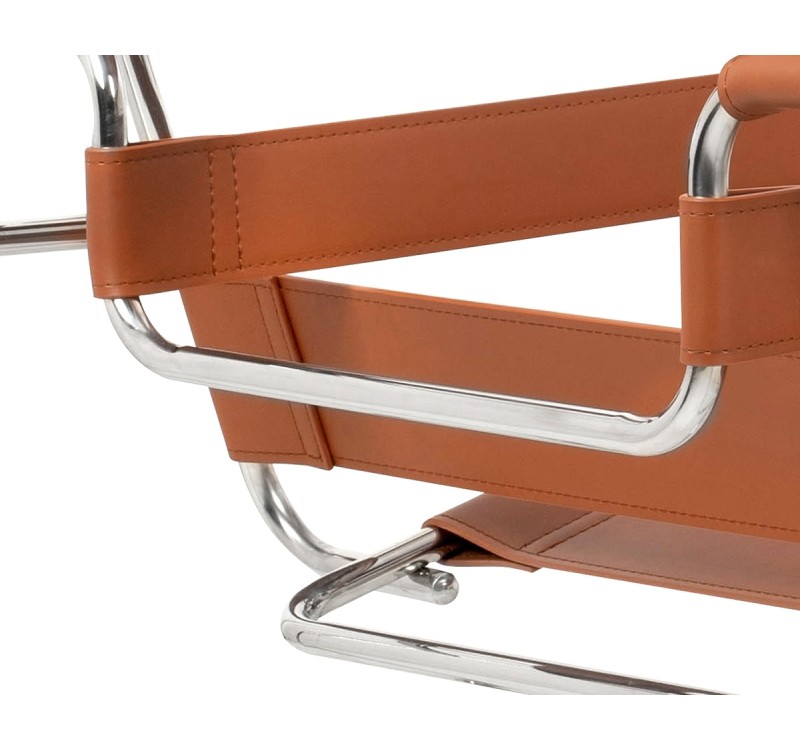 Fotel IVAN brązowy - ekoskóra