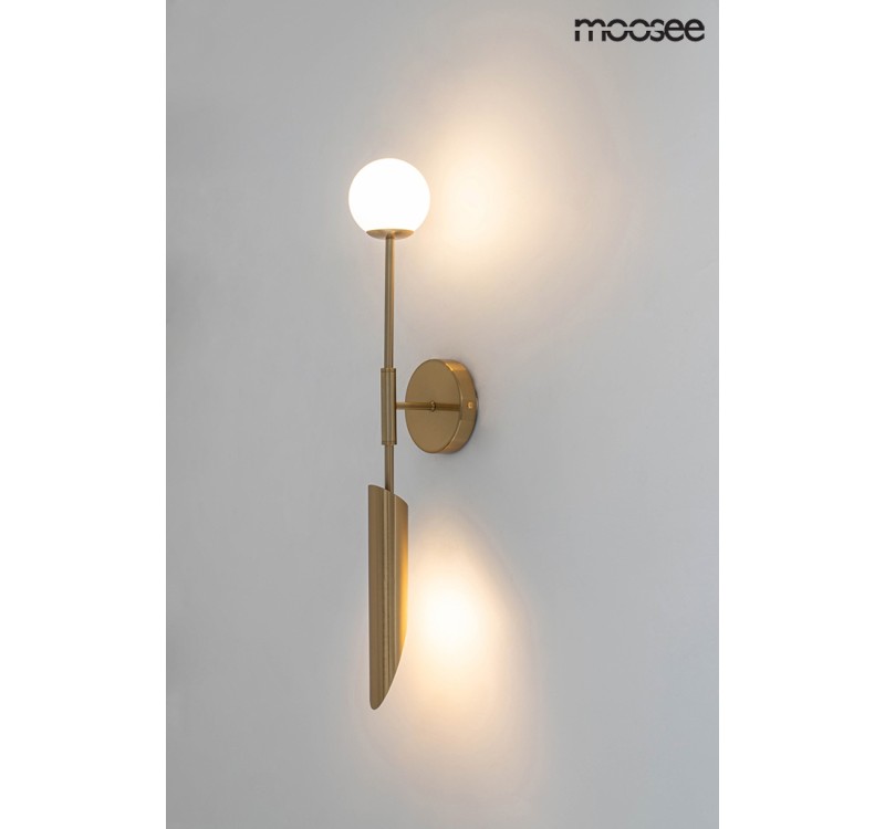 MOOSEE lampa ścienna LUCCA złota