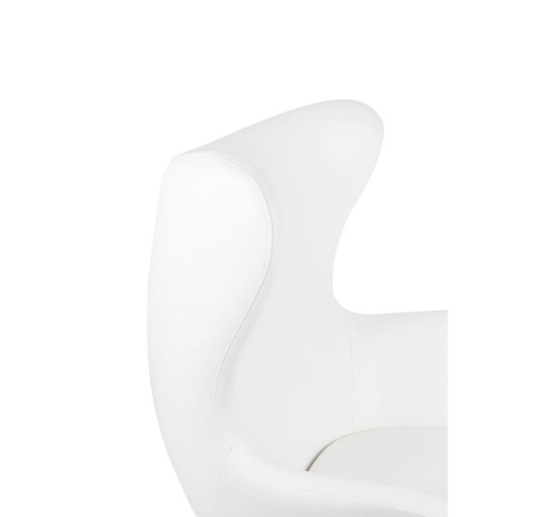 Fotel EGG SZEROKI PU biały