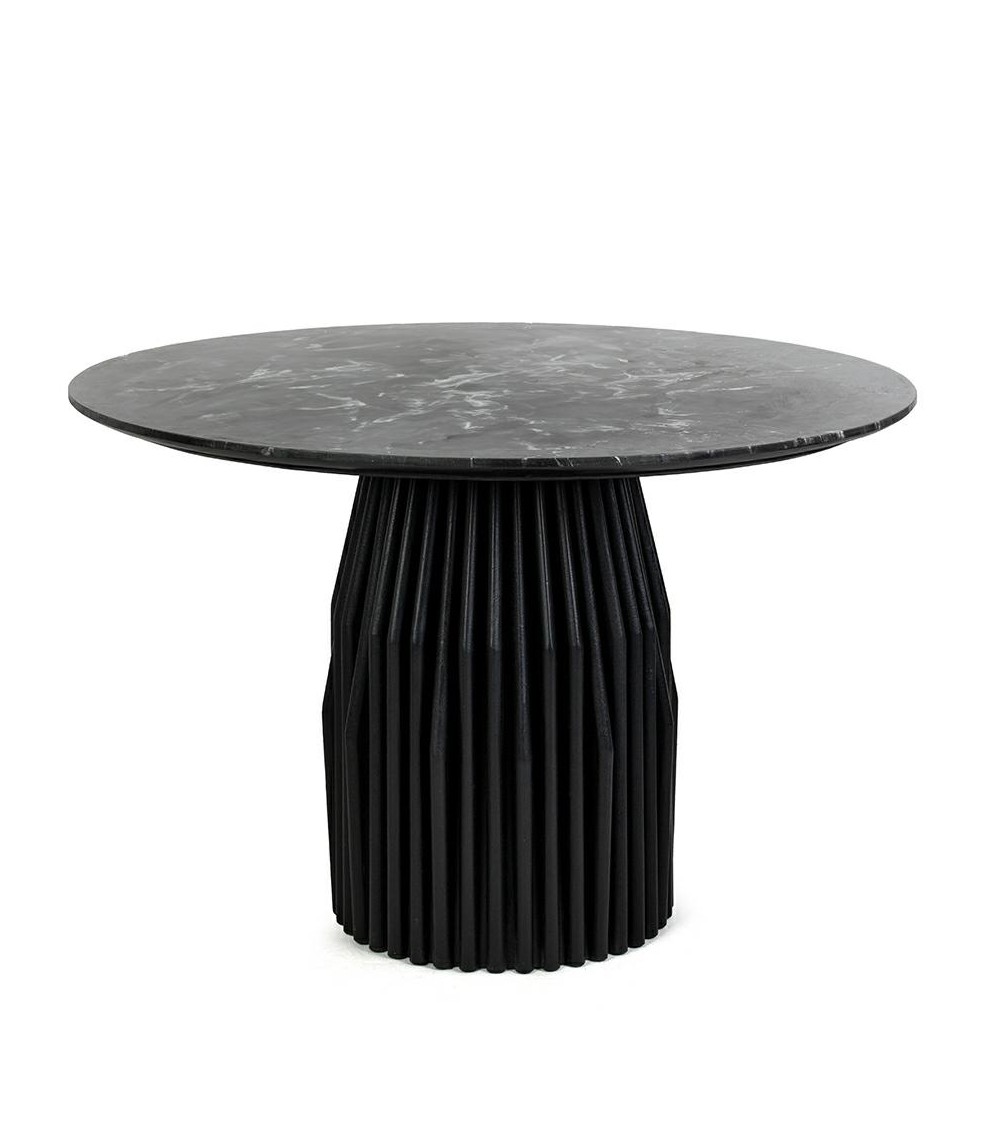 MaMaison stół jadalniany LEVANTE 120      czarny marmur