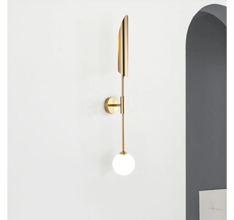 MOOSEE lampa ścienna LUCCA złota