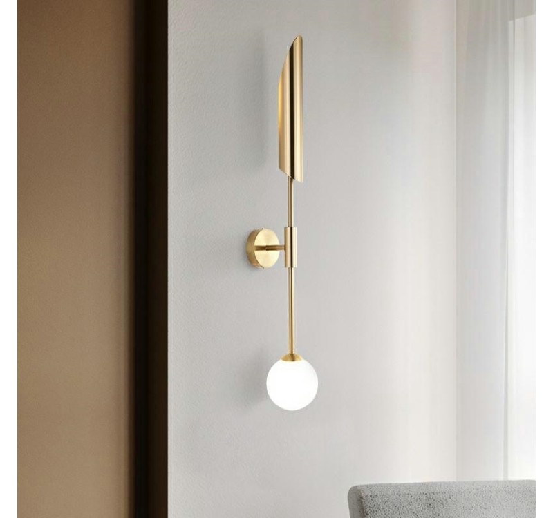 MOOSEE lampa ścienna LUCCA złota