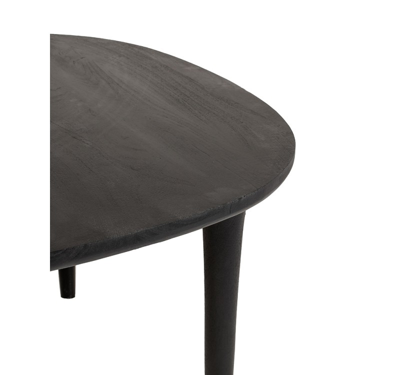 MaMaison stół jadalniany LAMINAR 120      czarny / drewno