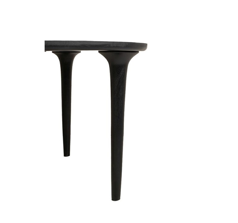 MaMaison stół jadalniany LAMINAR 120      czarny / drewno