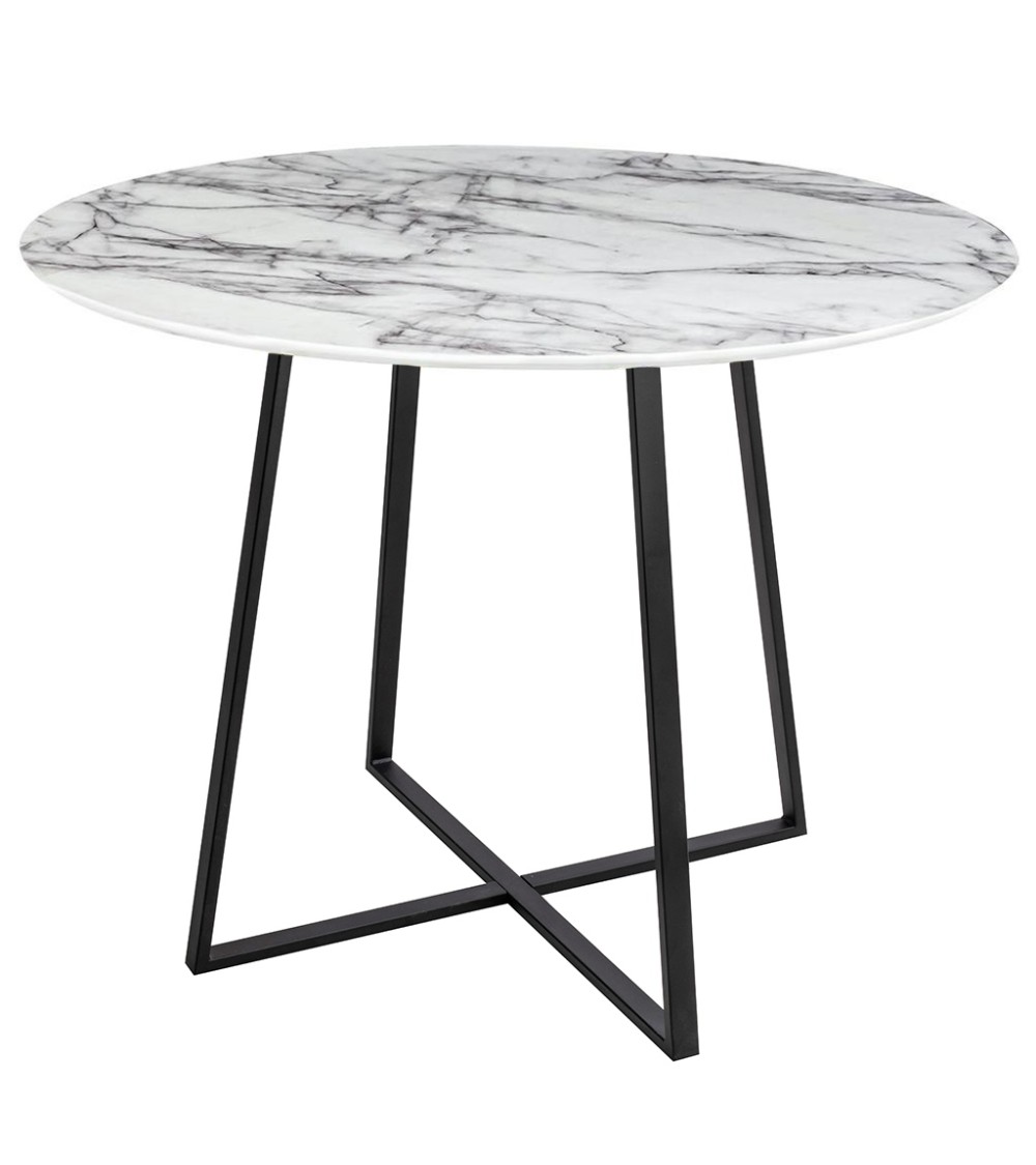 Stół CARAT 100 - MDF, czarna podstawa