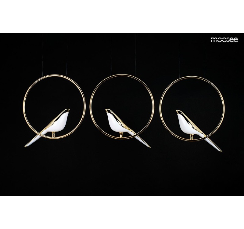 MOOSEE lampa wisząca BIRD LINE złota