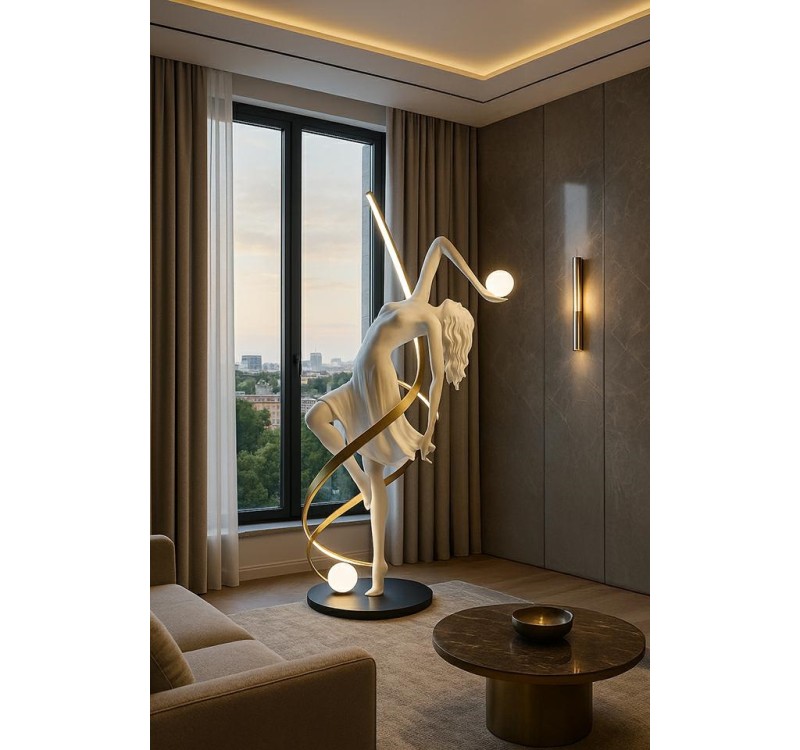 MOOSEE lampa podłogowa DANCING QUEEN  biała