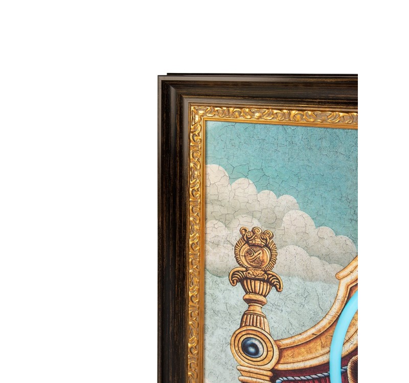 Obraz NEON BULLDOG 80x100 cm