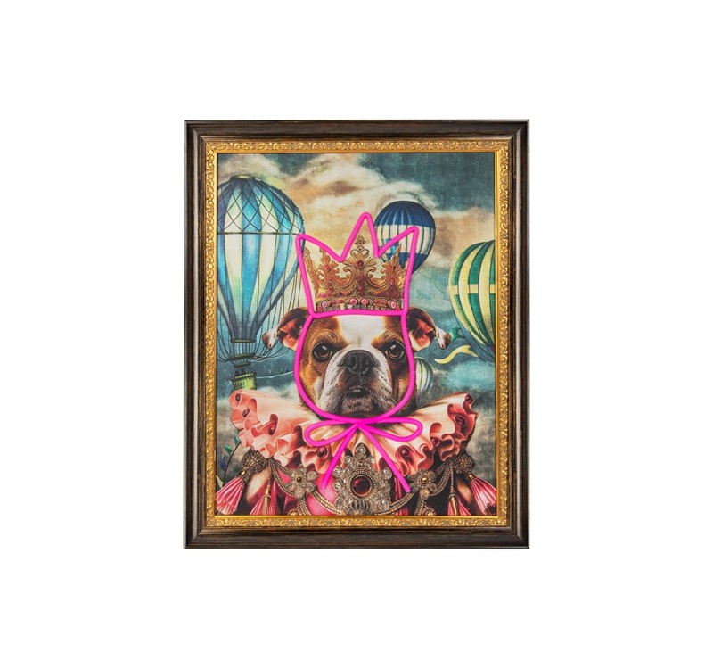 Obraz NEON BULLDOG BALOON 80x100 cm