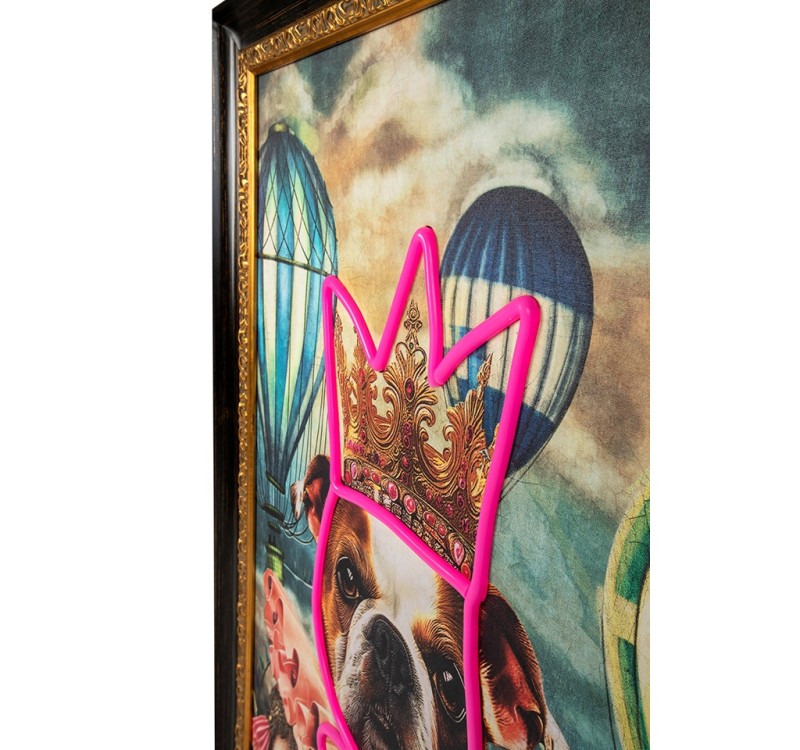 Obraz NEON BULLDOG BALOON 80x100 cm