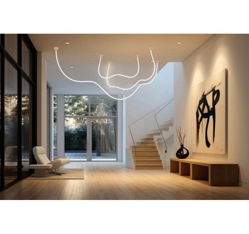 MOOSEE lampa wisząca LASSO 1000 Smart     złota