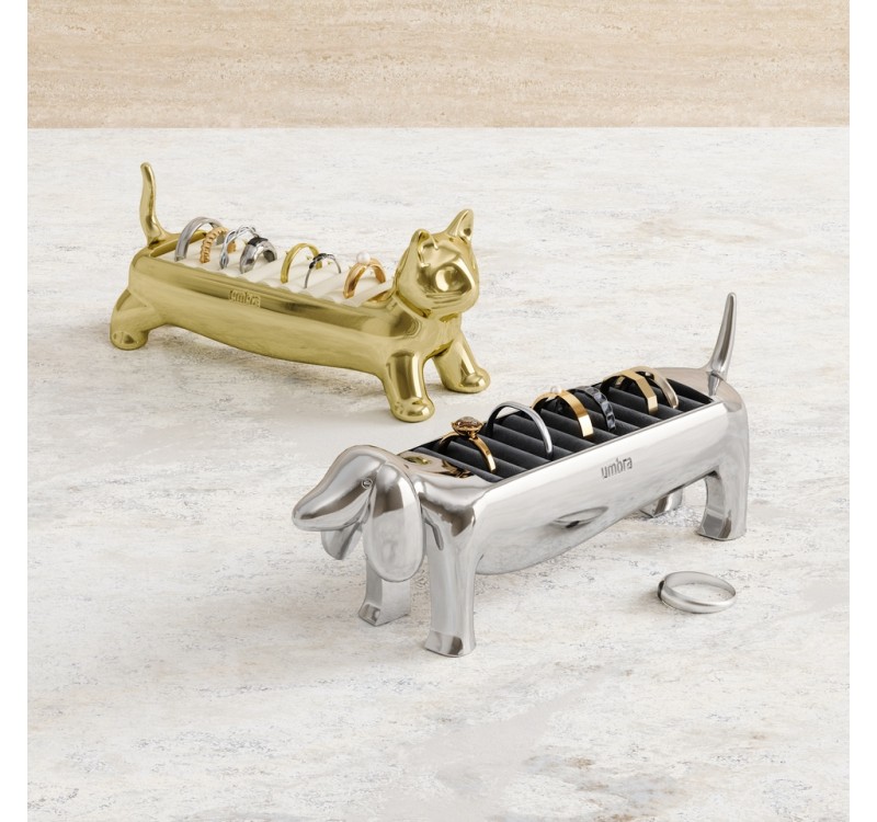 UMBRA organizer na pierścionki ALI CAT    złoty